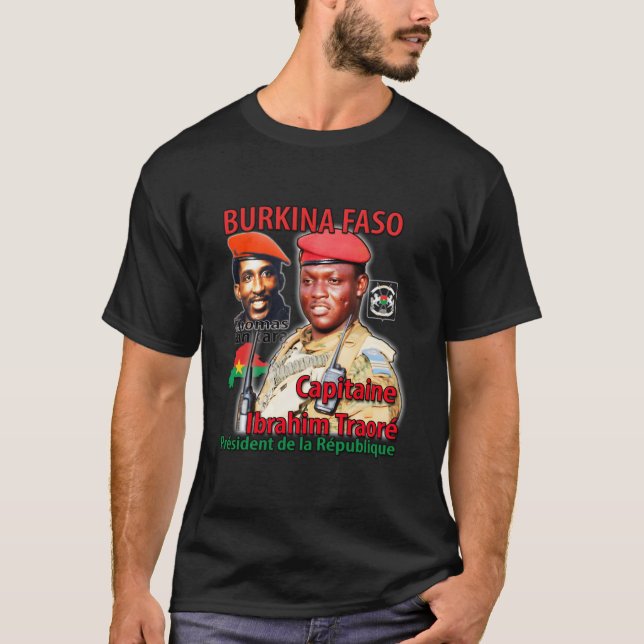 Camiseta Burkina Faso - Thomas Sankara - Ibrahim Traore Pul (Frente)