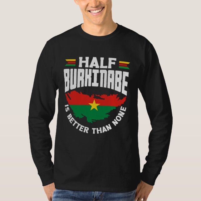 Camiseta Burkinabe Burkina Faso Half Burkinabe Flag (Frente)