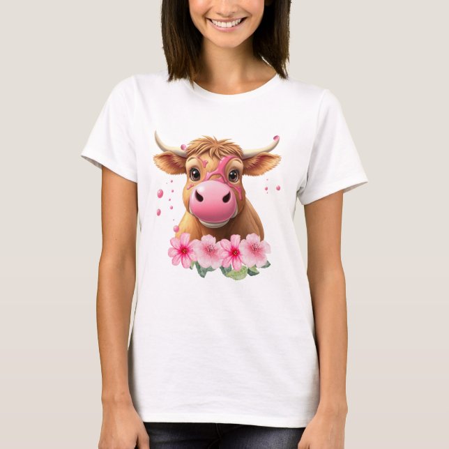 Camiseta Burla rosa-borboleta-rosa-bosque-bosque (Frente)