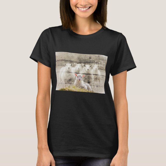 Camiseta Burlap, Bebê Rústico (Frente)