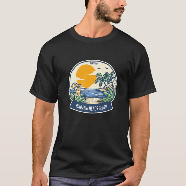 Camiseta Burleigh Heads Beach Australia   (Frente)