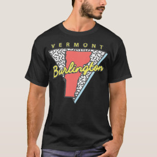Camiseta Burlington Vermont Triângulo Retroativo VT Cidade 