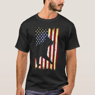Camiseta Burmanês Cat Silhouette American Flag 4 De Julho