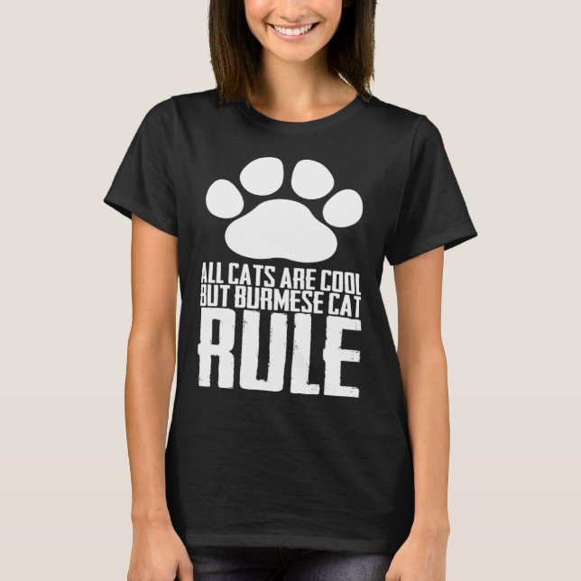 Camiseta Burmese  Burmeses  Burmese cats (Frente)