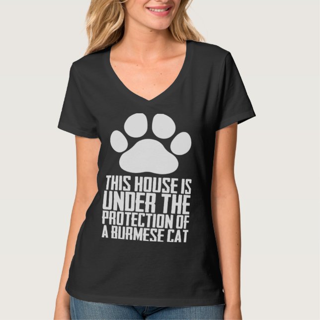 Camiseta Burmese cats  Burmese mom  Burmese kitten (Frente)