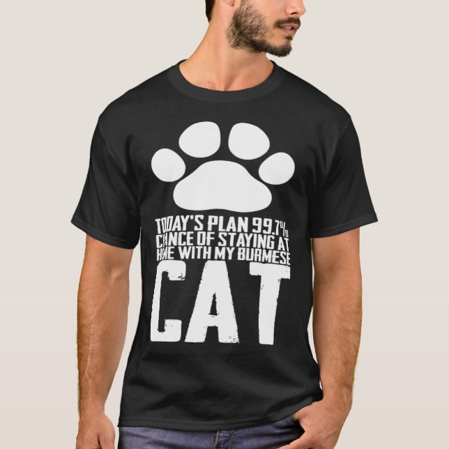 Camiseta Burmese kitten  Burmese mom  Burmese dad (Frente)