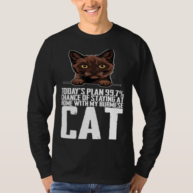Camiseta Burmese mother  Burmese kitten  Burmeses (Frente)