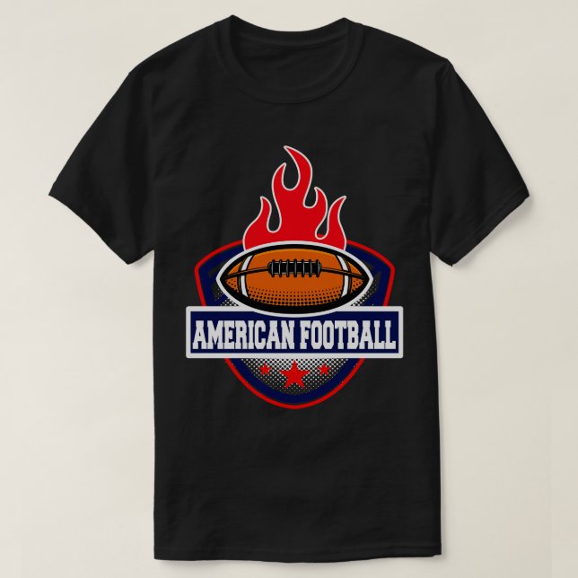 Camiseta Burn Americano Para O Jogo (Frente do Design)
