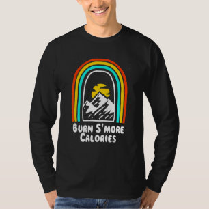 Camiseta Burn S'more Calories Workout Camper Gym Hi