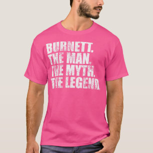 Camiseta BurnettBurnett Nome da família Burnett sobrenome B