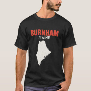 Camiseta Burnham Maine EUA Estado América Viagem Mainer