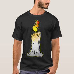 Camiseta Burning Candle Halloween