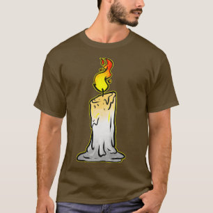Camiseta Burning Candle Halloween
