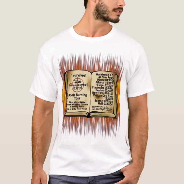 Camiseta Burning de livro (Frente)