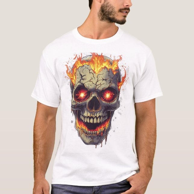 Camiseta Burning Skull Inferno (Frente)