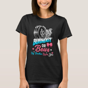 Camiseta Burnout ou Arcos Gênero Revelar Anúncio do Bebê Bi