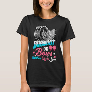 Camiseta Burnout ou Arcos Gênero Revelar Anúncio do Bebê Br