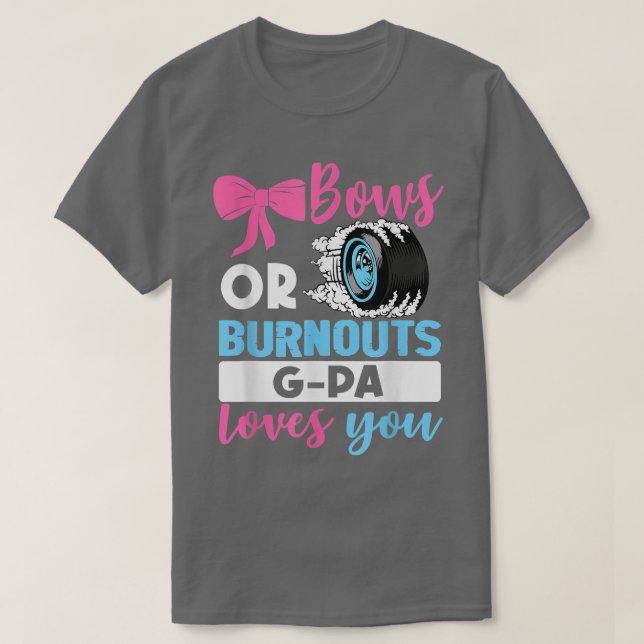 Camiseta Burnouts ou Arcos G Pa o ama Parte de Revisão de G (Frente do Design)