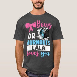 Camiseta Burnouts ou Arcos Lala te ama Parte da Revenda de