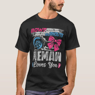 Camiseta Burnouts ou Arcos Memaw ama você Gênero Reveal Par