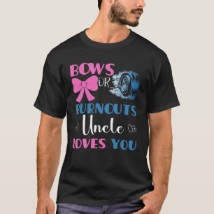 Camiseta Burnouts ou arcos Tio Sexo Revelar o anúncio do be