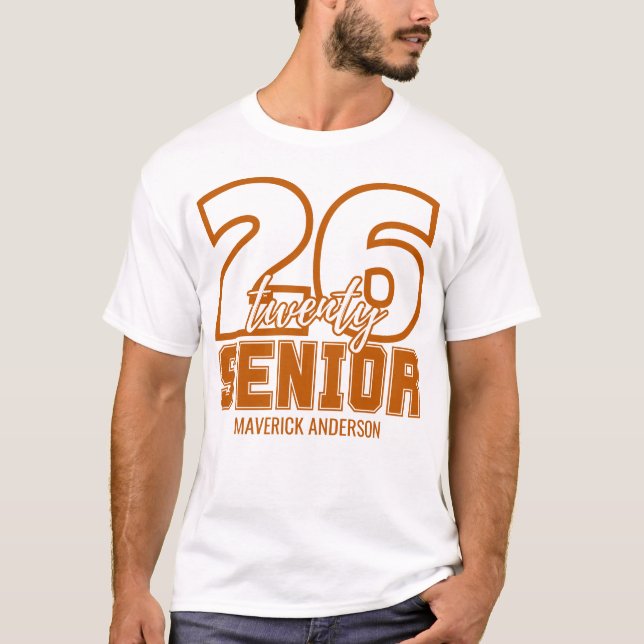 Camiseta Burnt Orange Class of 2026 Graduation (Frente)
