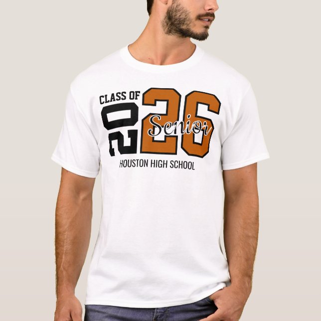 Camiseta Burnt Orange Congrats Graduation  (Frente)