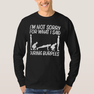 Camiseta Burpee Legal Para Homens Mulheres Fitness Treino A