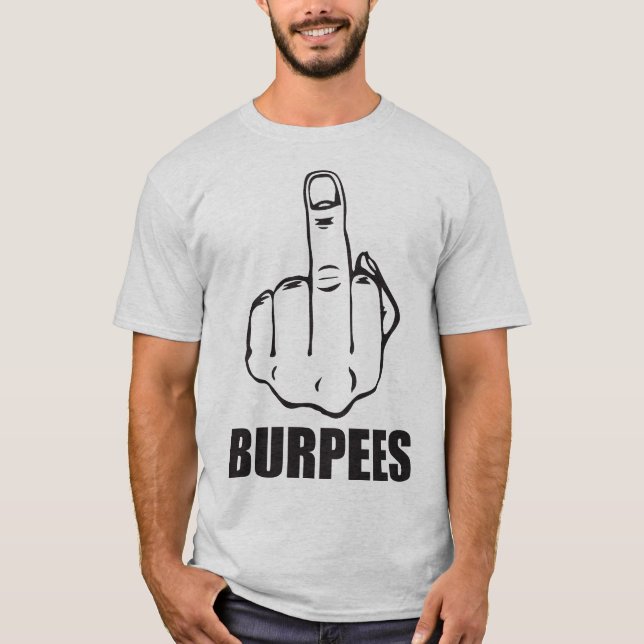 Camiseta BURPEES - Engraçado Workout Novelty (Frente)