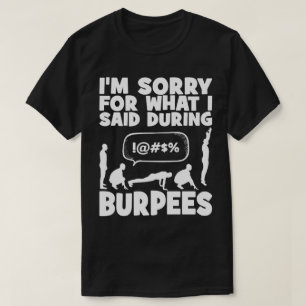 Camiseta BURPEES - Exercício engraçado da novidade