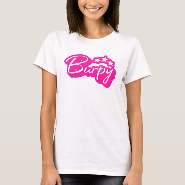 Camiseta Burpy Glam Retro Vintage (Frente)