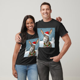 Camiseta Burrinho feliz natal