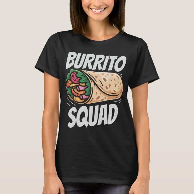 Camiseta Burrito Squad Comida Lover Group (Frente)