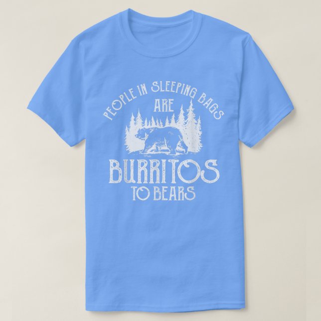 Camiseta Burritos, Comida Mexicana, Consciência De Ursos Se (Frente do Design)