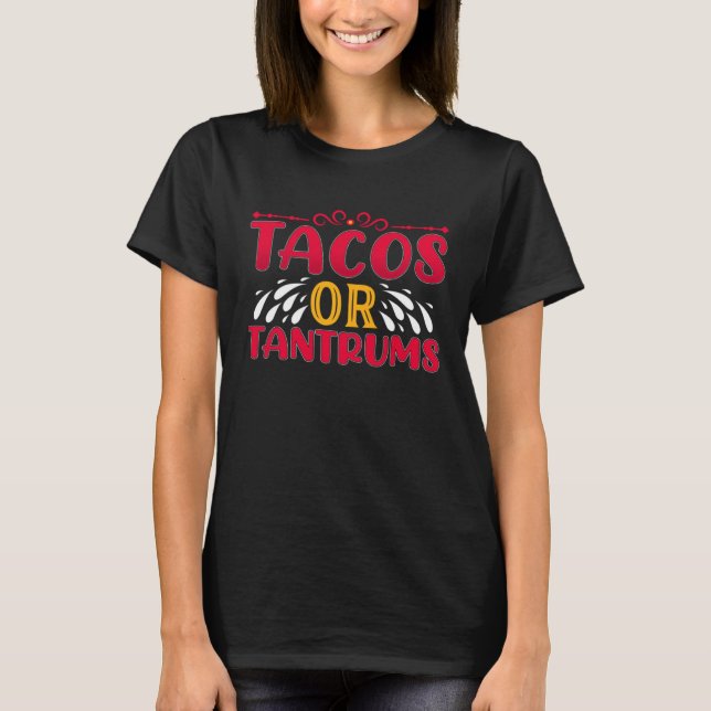 Camiseta Burritos do Cinco De Mayo  Tacos e Abacate México  (Frente)