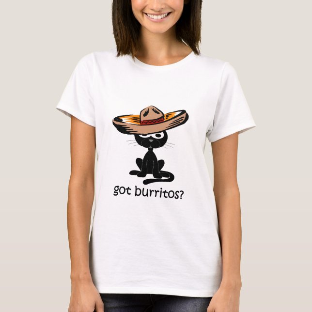 Camiseta Burritos obtidos engraçados (Frente)
