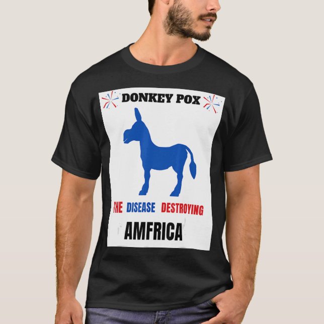 Camiseta burro amátiro-africano roupa legal (Frente)