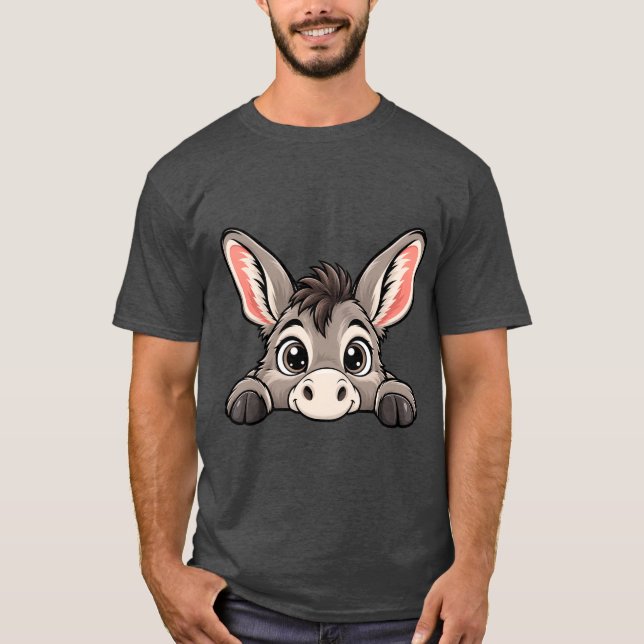 Camiseta Burro Cute Peekaboo (Frente)