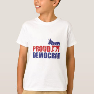 Camiseta Burro Democrata Orgulhoso Tan Angustiado