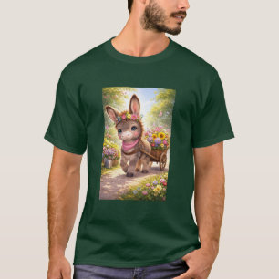 Camiseta Burro florescente