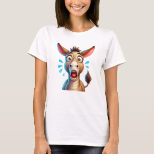 Camiseta Burro hilário confuso