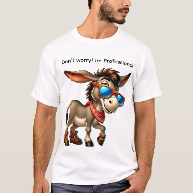 Camiseta Burro profissional (Frente)