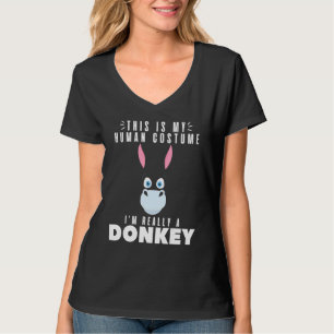 Camiseta Burros Este É Meu Disfarce De Humano Na Verdade S
