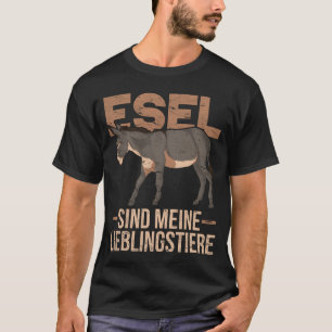 Camiseta Burros são meus animais favoritos animal de fazend