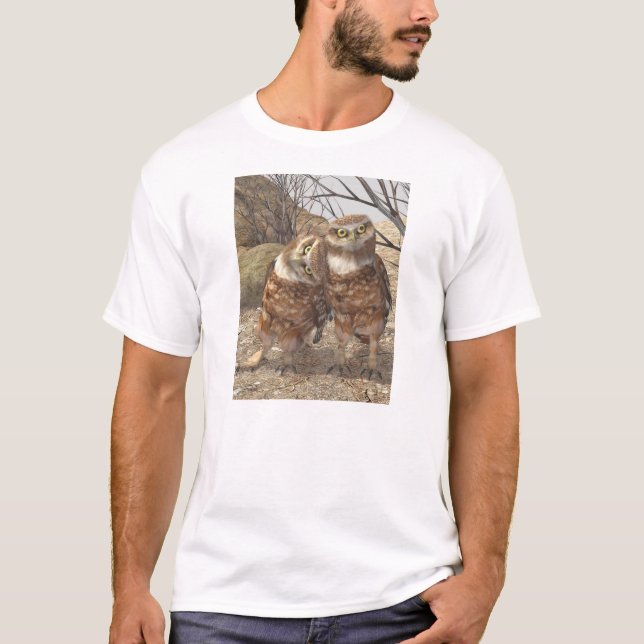 Camiseta Burrowing corujas (Frente)