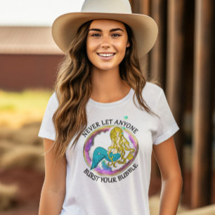 Camiseta Burst de Bolha de Sereia