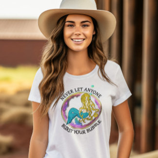 Camiseta Burst de Bolha de Sereia