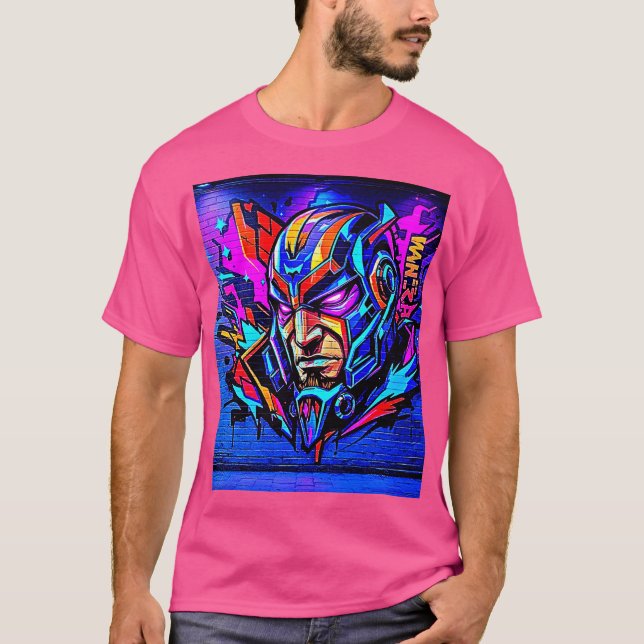Camiseta Burst de Grafite Herói (Frente)