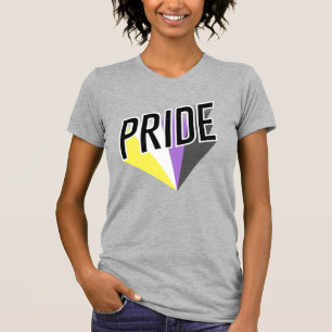 Camiseta Burst de Orgulho Não Binário