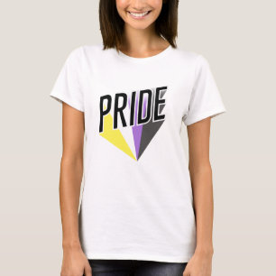 Camiseta Burst de Orgulho Não Binário
